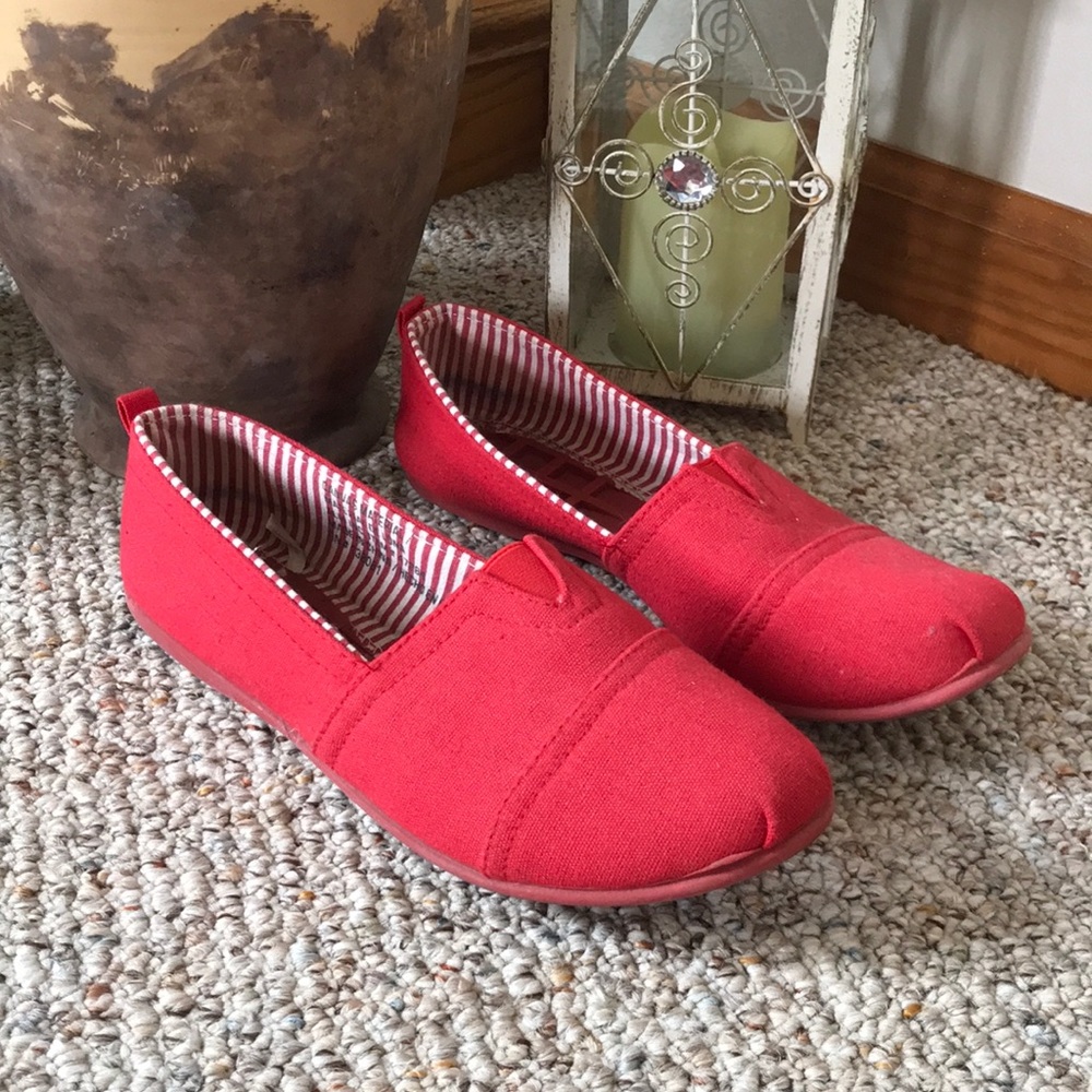 Red Canvas Shoes